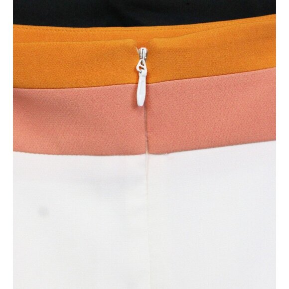 Eva Mendes Pencil Skirt sz 14 Knee Length White Sunrise Beach Party Spring Lined - Picture 4 of 7